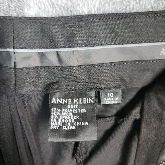 Anne Klein Black Wide Leg Trouser Dress Pants Career Office Formal NEW Size 10 - Picture 4 of 11
